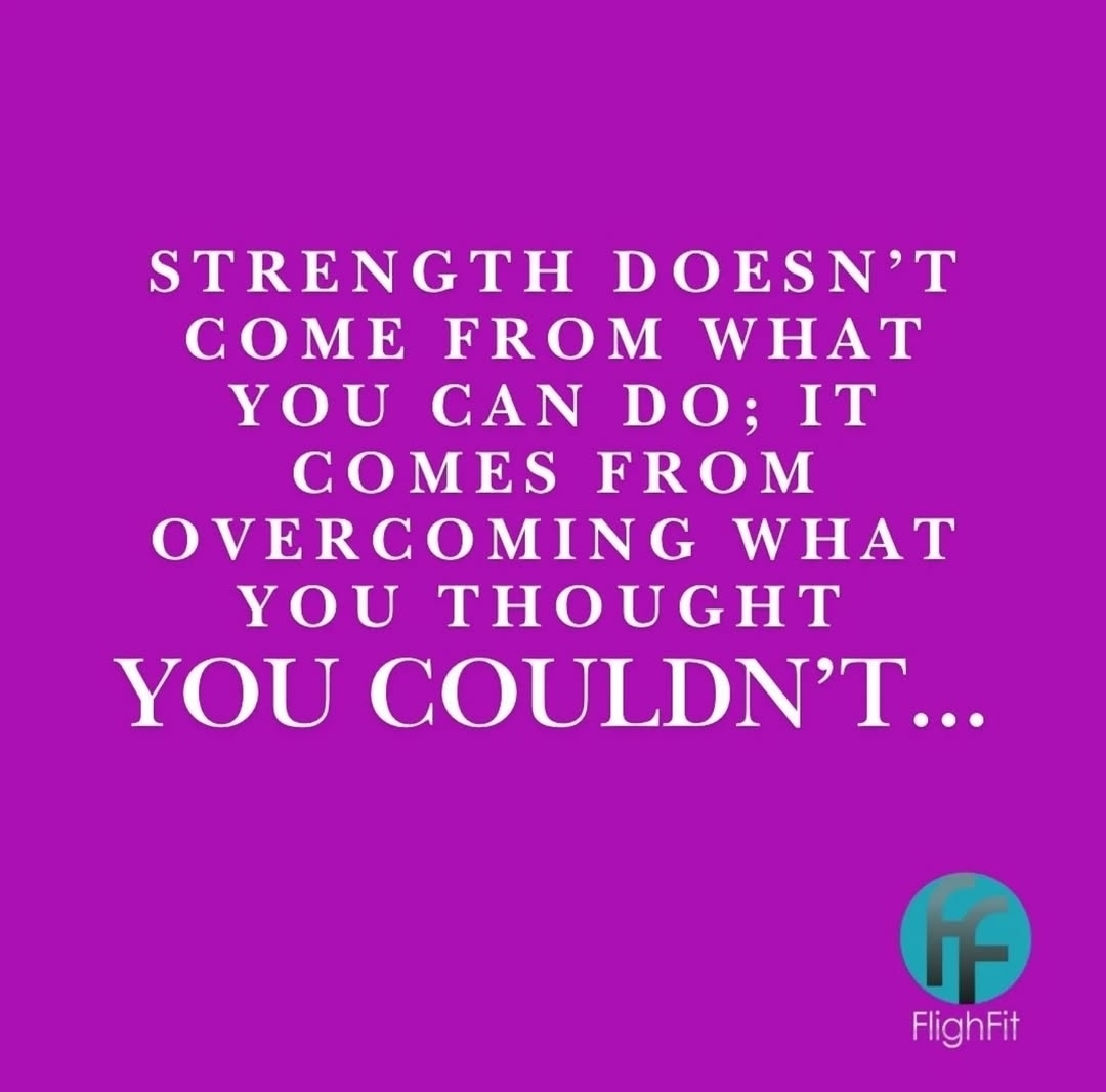 overcoming what you thought you couldnt